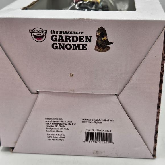New garden gnome - the massacre 9 in tall new in box dinosaur eating gnomes - Picture 4 of 10